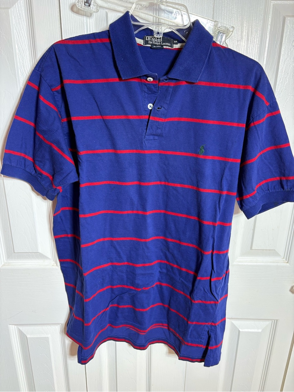 Ralph Lauren Blue Polo with Red Stripes